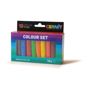 Polümeersavi komplekt Cernit multicolour 10x30gr