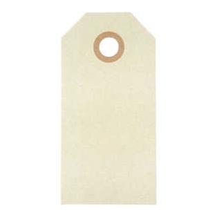 Tags 4x8cm 20pc/ natural white
