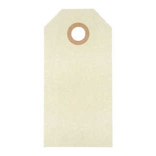 Tags 4x8cm 20pc/ natural white