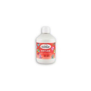 School Acrylic Rainbow, 500ml/ White