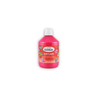 School Acrylic Rainbow, 500ml/ primary red