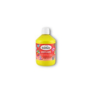 School Acrylic Rainbow 500ml/ Primary yellow