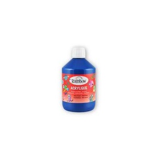 School Acrylic Rainbow 500ml/ dark blue