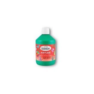 School Acrylic Rainbow, 500ml/ dark green