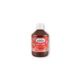 School Acrylic Rainbow 500ml/ brown