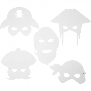 Pirate masks h  :16-26cm, 16pcs