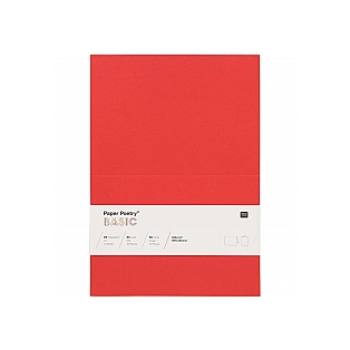 Basic card B6, red 10pcs, 220g