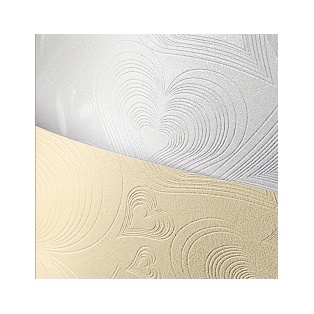 Decorative paper A4 220g L, 5pc/ Love White