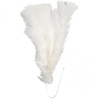 Feathers 11-17cm, white