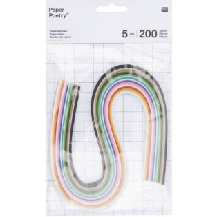 Paper Strips 5mm, multicolor