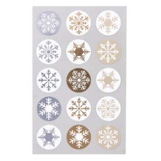 Stickers Ice Crystals 4p