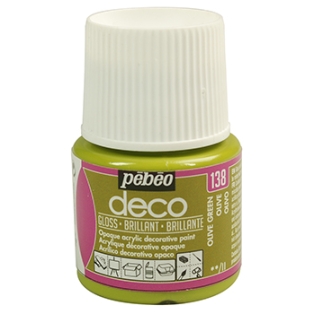 P.BO Deco-Painting glossy colour 45ml/ 138 olive green
