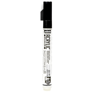 Acrylic marker 0.7mm tip/ White