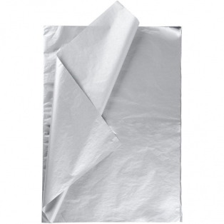 Tissue paper 50x70cm 25pcs/ silver