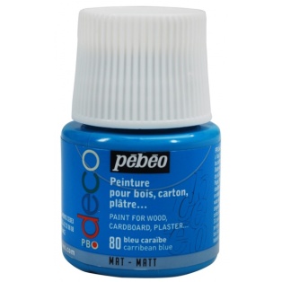 P.BO Deco-Painting matt colour 45ml/ 80 carribean blue