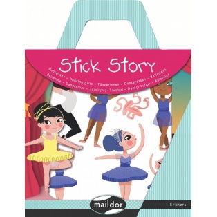 Stickers Tell a story 4pages+backround/ Dancers