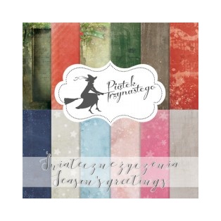 Disainpaberi plokk 30x30cm, 12+2lehte Seasons greeting