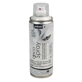 Sprei-värv DecoSpray 200ml, glitter/ hõbe