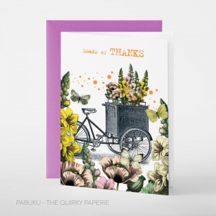 Greeting card B6/ Loads of thanks