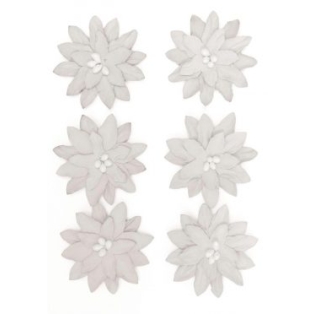 Self-Adhesive Flowers, white