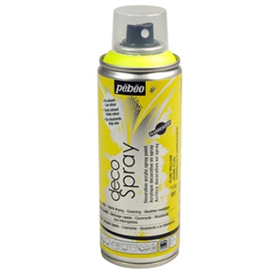 Sprei-värv DecoSpray 200ml, fluo/ kollane