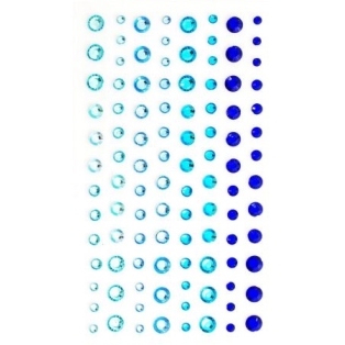 Iseliimuvad kristallid 3-6mm, 104tk/ sinine