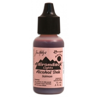 Adirondack alcohol ink lights salmon