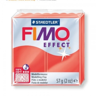 Voolimissavi FIMO Effect 57g, läbip. punane