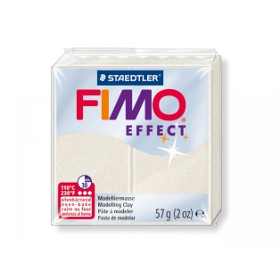 Voolimissavi FIMO Effect 57g, valge metallik