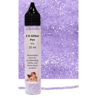 3D Glitter Pen 25ml/ Iris