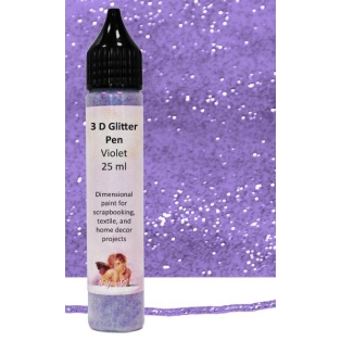3D Glitter Pen 25ml/ violet