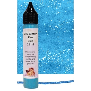 3D Glitter Pen 25ml/ blue
