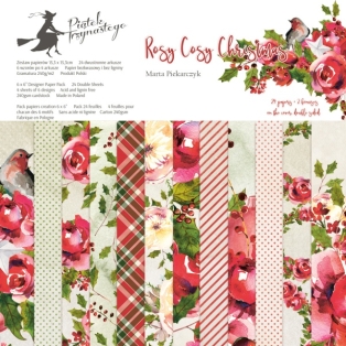 Rosy Cosy Christmas, 12x12 "paper block