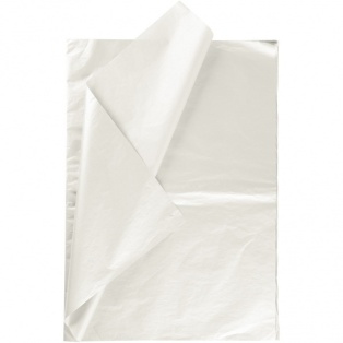 Siidipaber 50*70cm 25tk/ pärlmutter valge