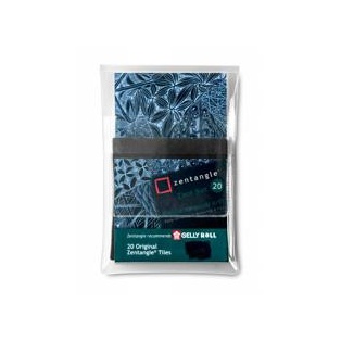Zentangle Paper set 20p 89x89mm, black paper