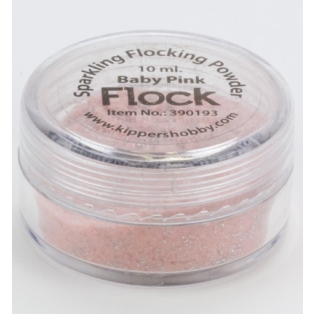 Sparkling Flocking Powder, baby pink