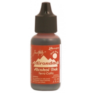 Adirondack alcohol ink earthones terra cotta