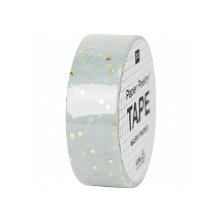 Disainteip Hot Foil 15mmx10m/ Mint-gold dots