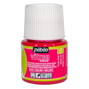Glass Paint V160 gloss 45ml, 21 vivid pink