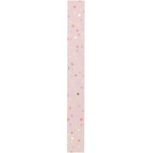 Disainteip 15mmx10m/ Crafted Dots Pink