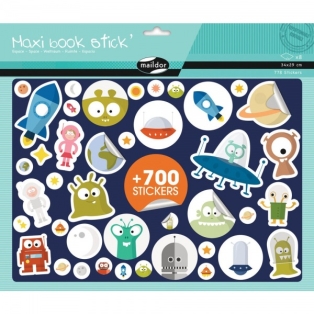 Maxi Book Stickers, Space, 700+ stickers