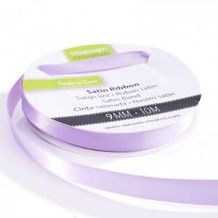 Satin Ribbon w 9mm, 10m/ lilac