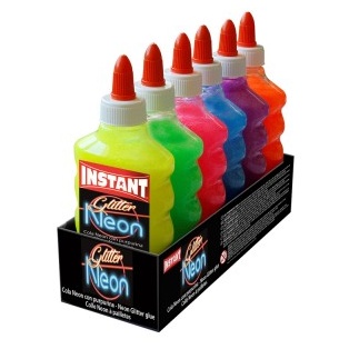 Liim Glitter Neoon 180ml/ roosa