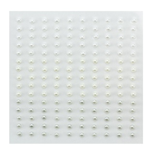 Self-Adhesive Pearls 3mm, 150pcs, white