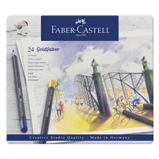 Värvipliiatsid Faber-Castell Goldfaber 24k