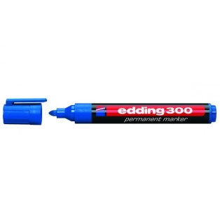 Permanentne marker ümar ots 1,5-3mm Edding 300/ sinine