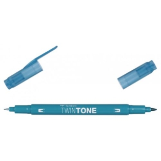 Tombow TwinTone Dual-tip 0,3mm, 0,8mm, turquoise