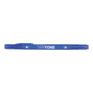 Marker Tombow TwinTone Dual-tip 0,3 ja 0,8mm, sinine