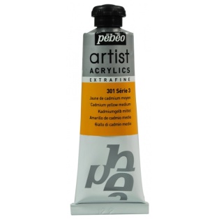 Artist Acrylics Extra Fine 37ml/301 medium cadium yellow