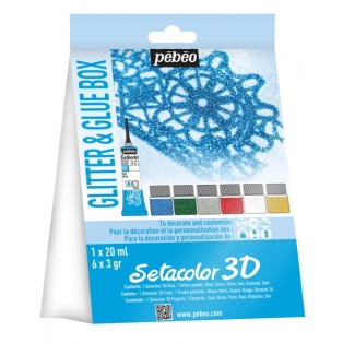 Set Setacolor 3D glue+glitter